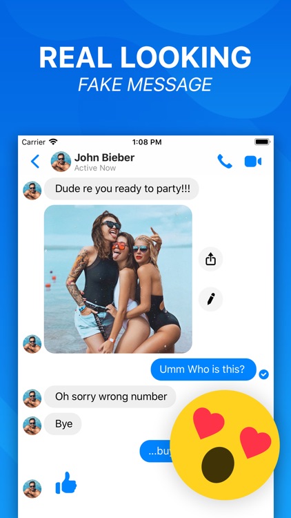 Prank Messenger - Fake Chat screenshot-3