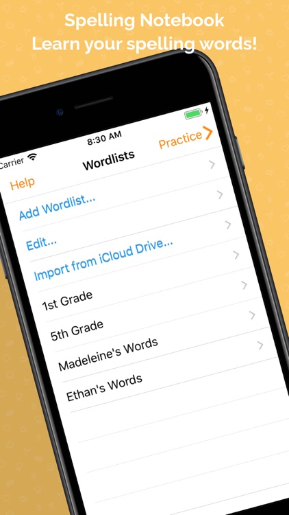 Spelling Notebook