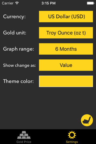Gold Price Tracker - náhled