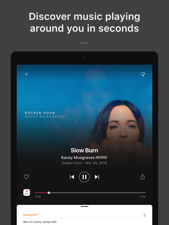 SoundHound + LiveLyrics - Search, Discover and Play Music with Lyrics screenshot