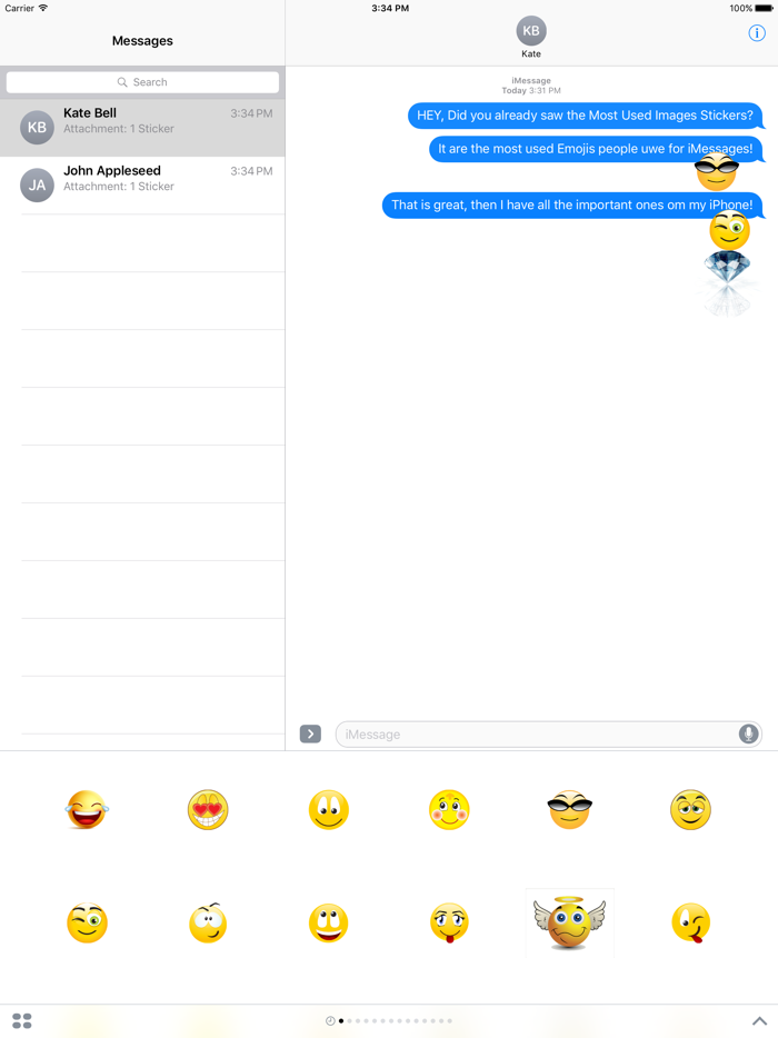 Most Used Emoji Stickers