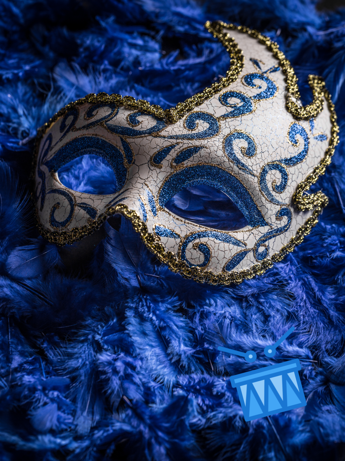 Blue Carnival Stickers