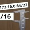 This app helps subnet design and makes list of networks/subnets