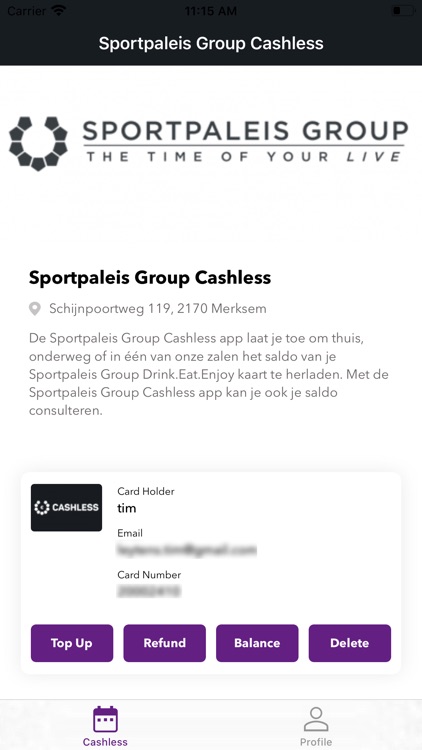 Sportpaleis Group Cashless