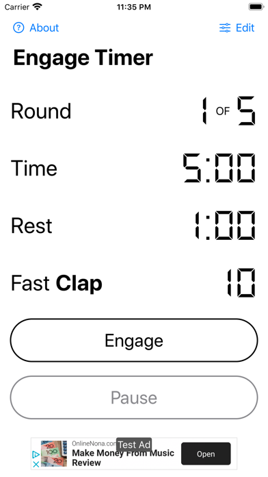 Engage Timer screenshot 2