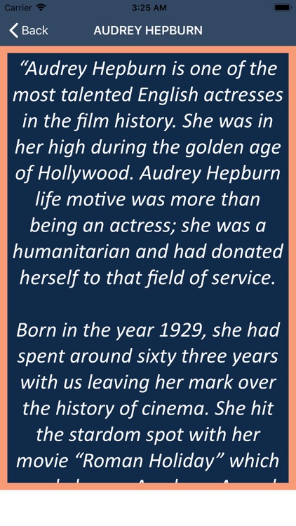 Audrey Hepburn’s Life Guide screenshot-5