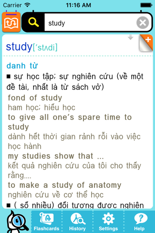 DioDict3 ENG–VIE Dictionary screenshot 3