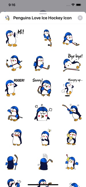 Penguins Love Ice Hockey Icon(圖3)-速報App
