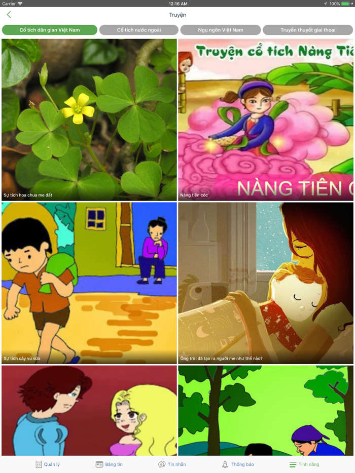 Coniu-Ứng dụng mầm non