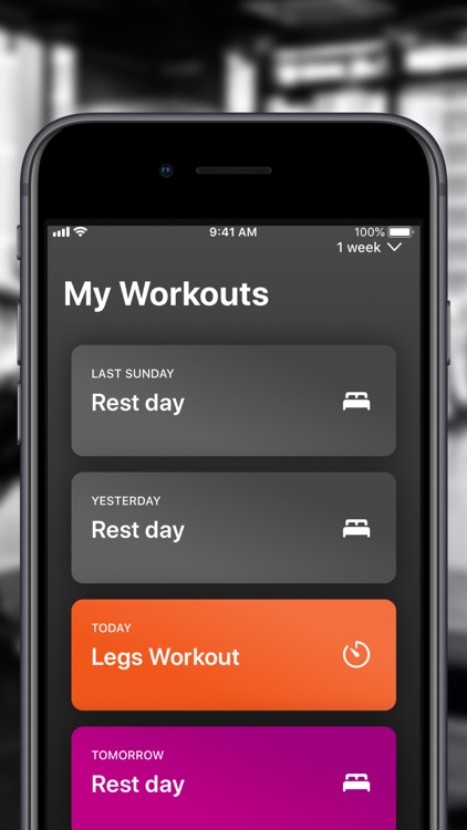 WX Workout Scheduler