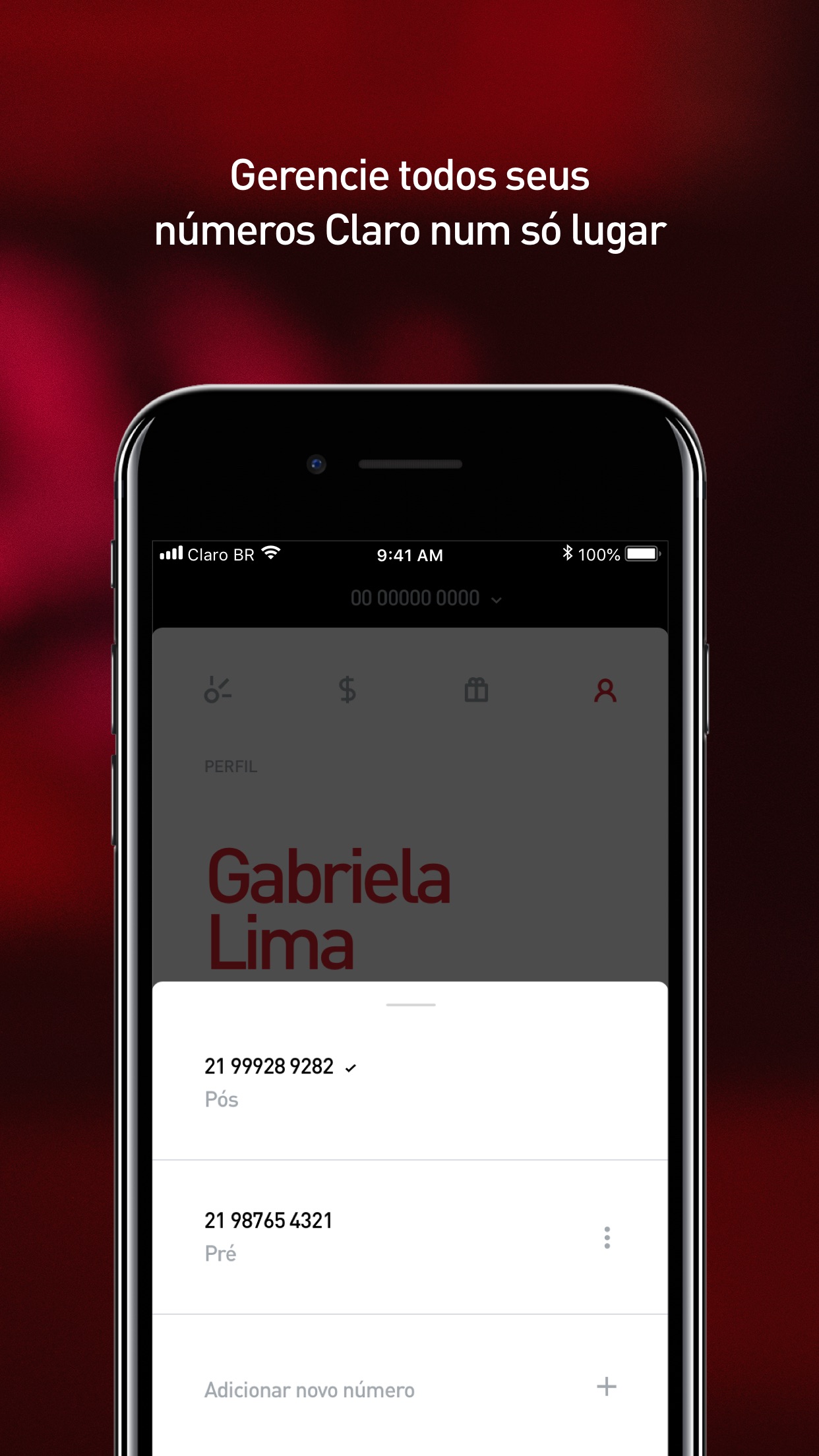 Screenshot do app Novo Minha Claro móvel
