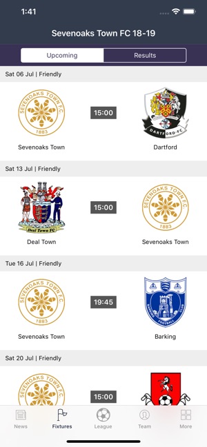 Sevenoaks Town F.C. 2018-2019(圖2)-速報App