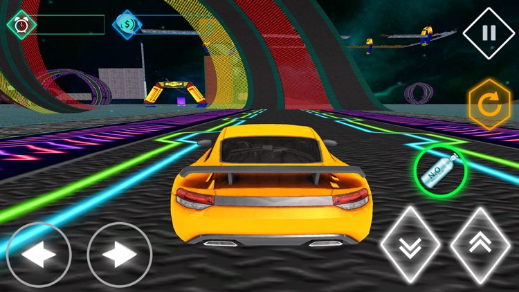 Stickman Neon Car Racing