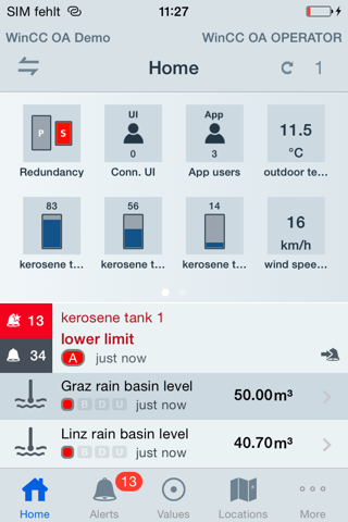 SIMATIC WinCC OA OPERATOR - náhled