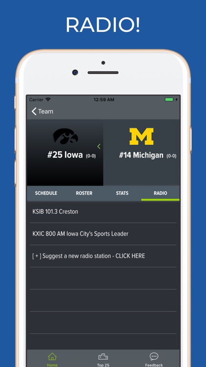 Iowa Football Schedules