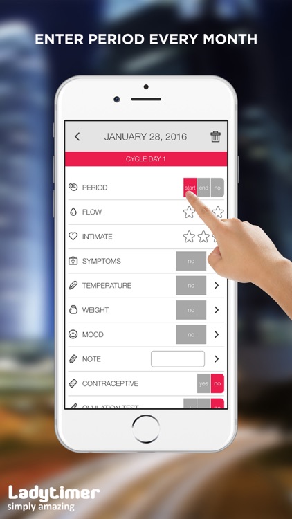 LADYTIMER Period Tracker screenshot-0