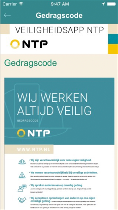 Veiligheidsapp NTP screenshot 4