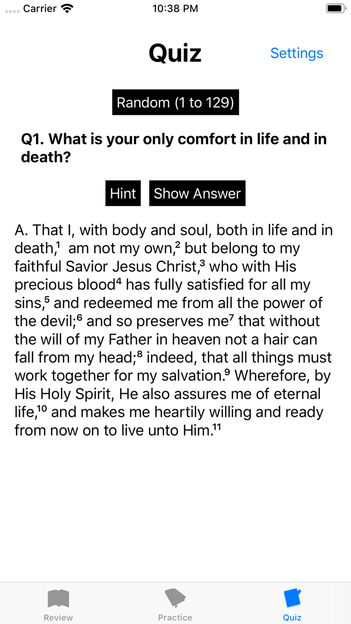 Heidelberg Catechism RCUS