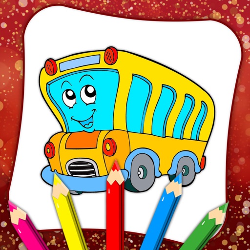 Bus Tempo Coloring for Child