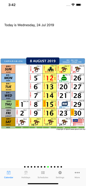 Malaysia Calendar 2020 2019 On The App Store