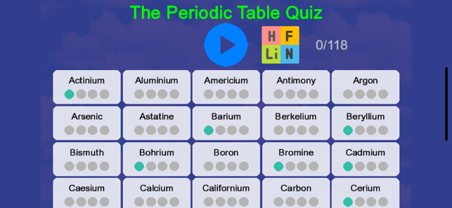 Periodic Table Quiz Pro(圖4)-速報App