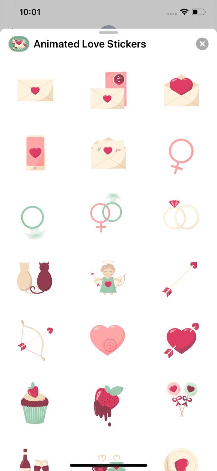 Animated Love Stickers
