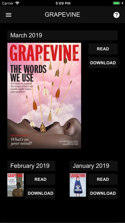 AA Grapevine Magazine