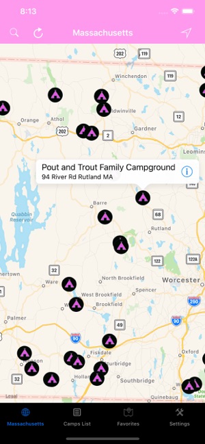 Massachusetts – Camp & RV's