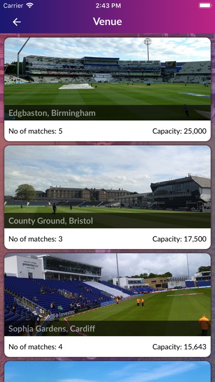 Schedule Cricket WC 2019 screenshot-7