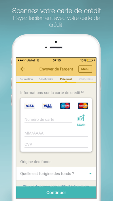 Transfert Western Union® Transfert Western Union®