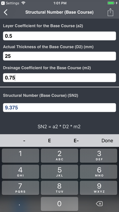 Highways and Roadworks Calculator Screenshot 5