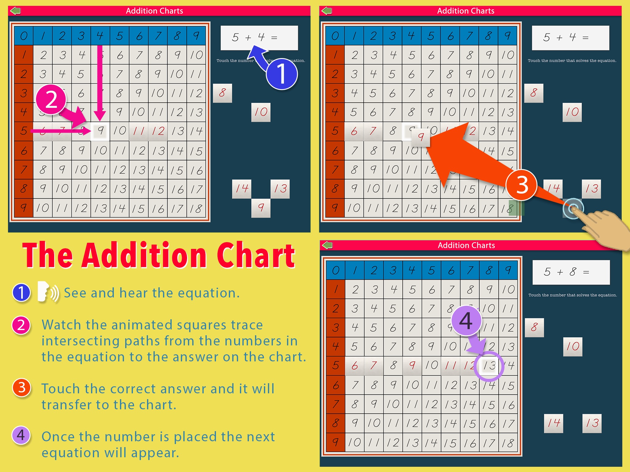 Montessori Addition Charts screenshot 2