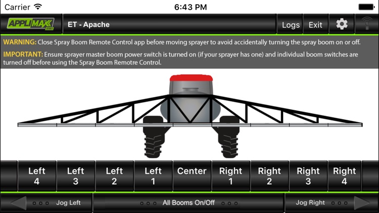 AppliMax V2 Spray Boom Remote