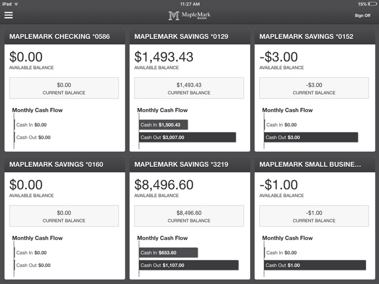 MapleMark Bank for iPad screenshot-3
