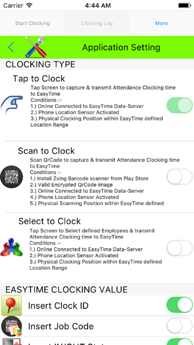 EasyTime Clocking App v6 screenshot 3