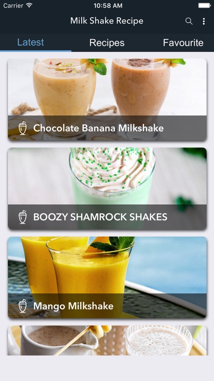 Milk Shake Recipes - Homemade