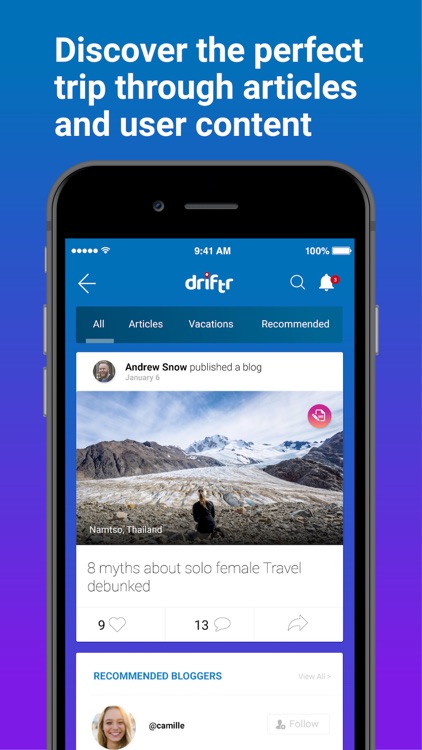 Driftr: Social travel platform screenshot-4