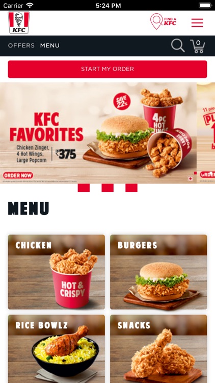 KFC online food ordering screenshot-3