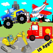Toddler Educational Bundle! Cars, Trucks, Trains & Dinosaurs For Kids!