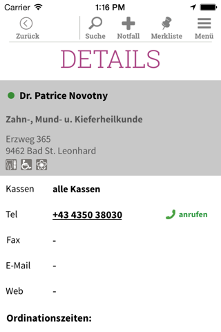 Ärzteführer Kärnten screenshot 4