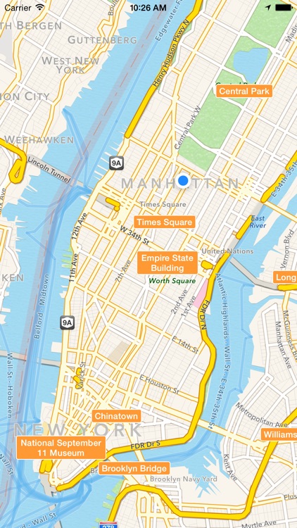 NYC Tourist Map