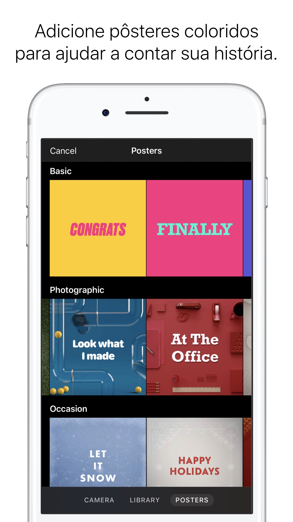 Screenshot do app Clips