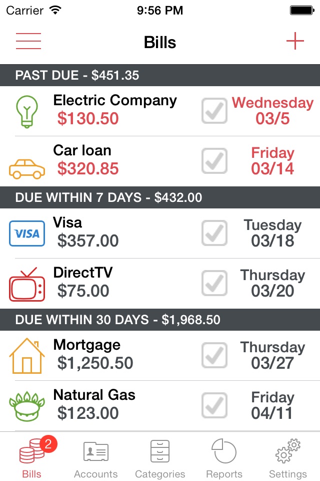 Bills Manager screenshot 3