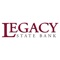 Start banking wherever you are with your Legacy State Bank Mobile for iPad mobile app