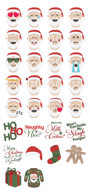 Santa - MerryMojis(圖2)-速報App