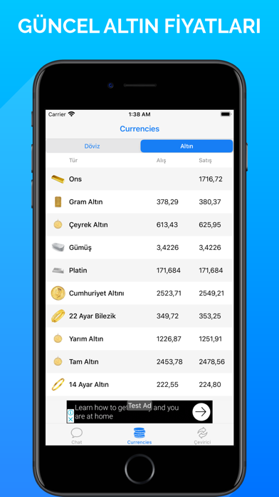 Canlı Döviz Altın Kur Çevirici screenshot 4