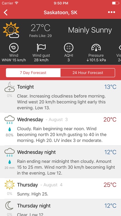 Météo - Canadian Weather