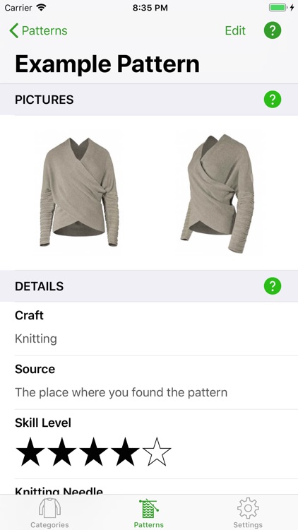 Knitting Patterns Full