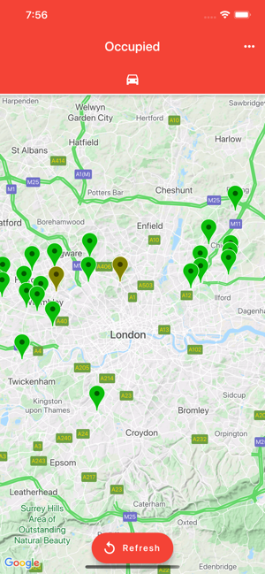 Occupied: Available TfL Spaces