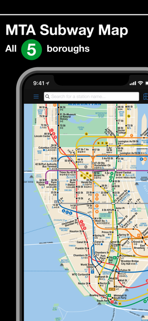 best nyc subway map app New York Subway Mta Map On The App Store best nyc subway map app